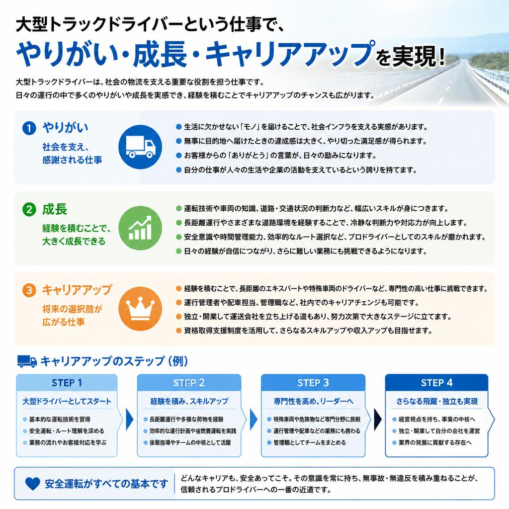 2. 大型トラックドライバーのやりがい